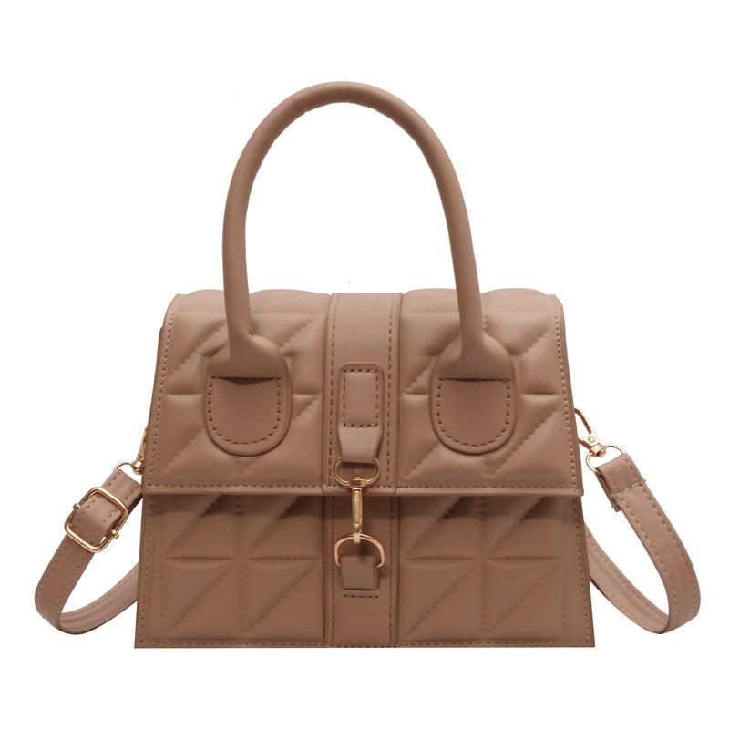 2025 Korean Version Summer New Fashion Simple Shoulder Casual Foreign Fashion Portable Messenger Bag Retro Small Square Bag