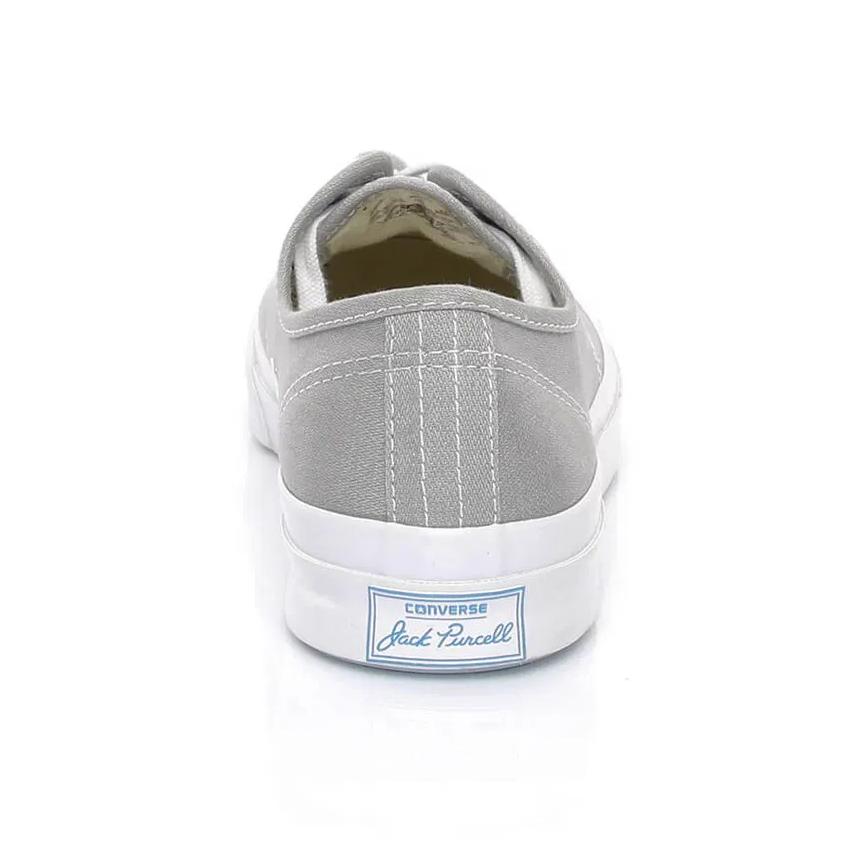 Converse Jack Purcell Scarpe Basse in Tela Minimaliste Comode Sneakers Unisex Grigio 155589C