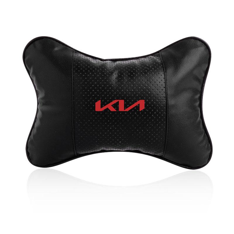 1/2Pcs Car Seat Headrest Auto Logo Neck Pillow Car Accessories For KIA Cerato Sportage R K2 K3 K5 K6 K7 K8 RIO 3 4 Sorento Picanto