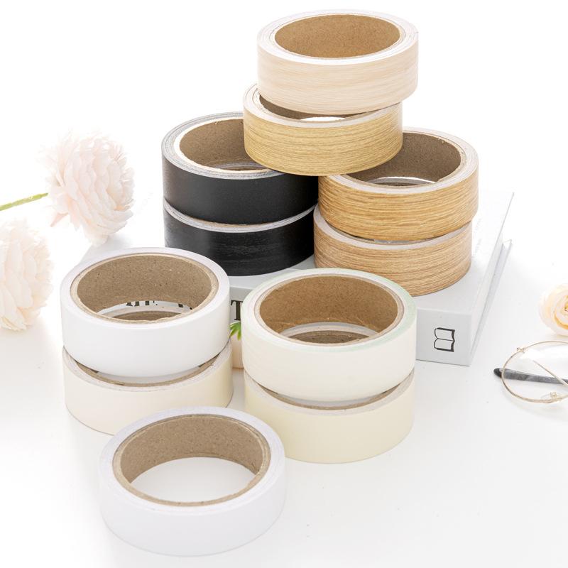 10M x 2cm Vorgeklebte Kantenband PVC Kantenband für Holz Küche Schrank Möbel Tisch Schreibtisch Plattenkantenband Kantenanleimer Glänzend