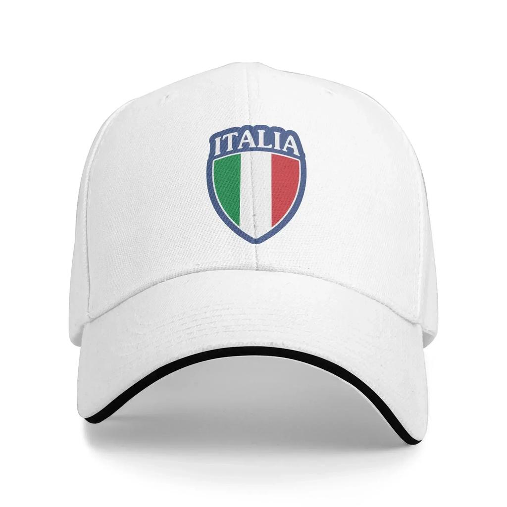 ITALY Baseball Cap Shield Shaped National Flag Pattern Fitted Retro Unisex Women Hip Hop Hats Hot Sale Hunting Camping Caps