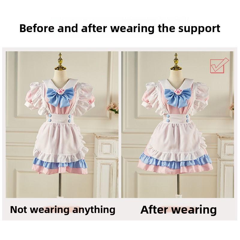 Lolita Fashion Short Tutu Skirt With Pleated Mesh Material For Cosplay And Casual Wear