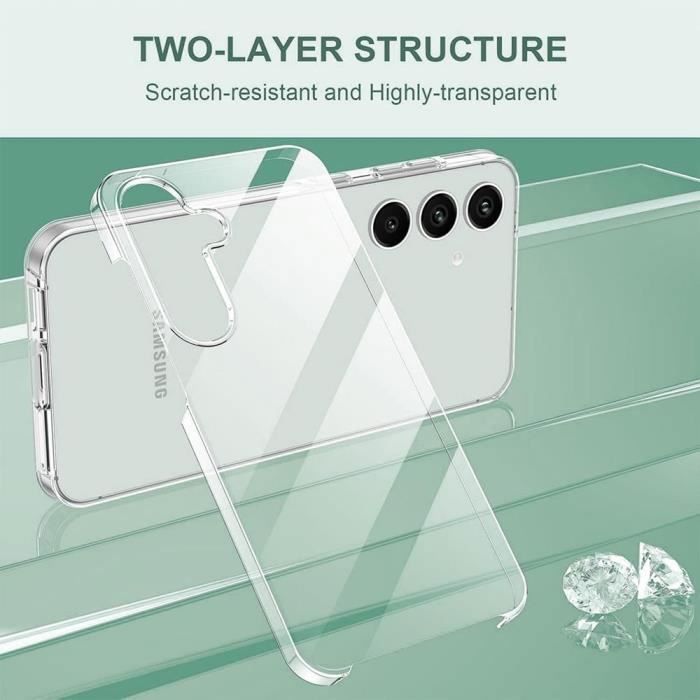 Coque de protection pour Samsung Galaxy S25 - Antichoc - Transparent - Silicone+PC