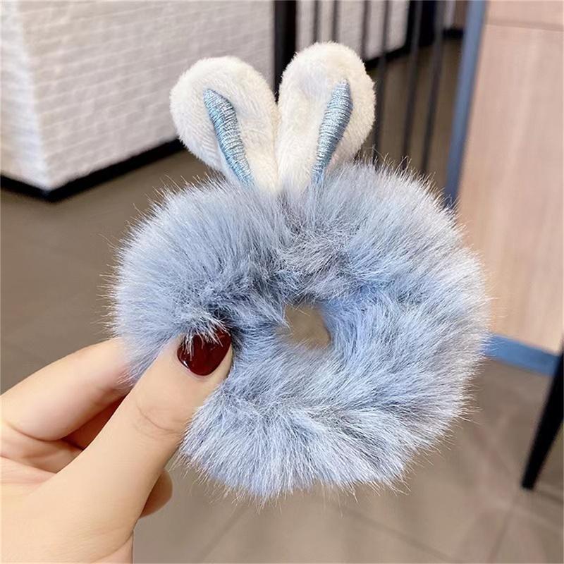 Süße Kaninchen Ohren Haar Seil Candy Farbe elastische Haarbänder Mädchen Haar-Accessoires