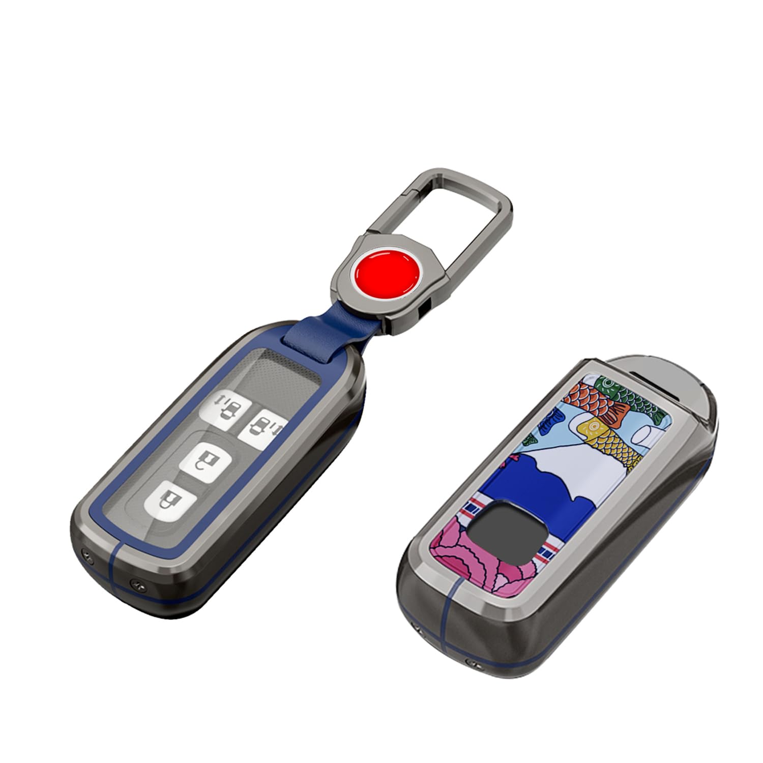 

[MDee] Honda Intelligent Key Case, N-Box, High-grade TPU, Lightweight, Silicone, Scratch-Resistant, Dustproof, Keychain, N-BOX+ синий