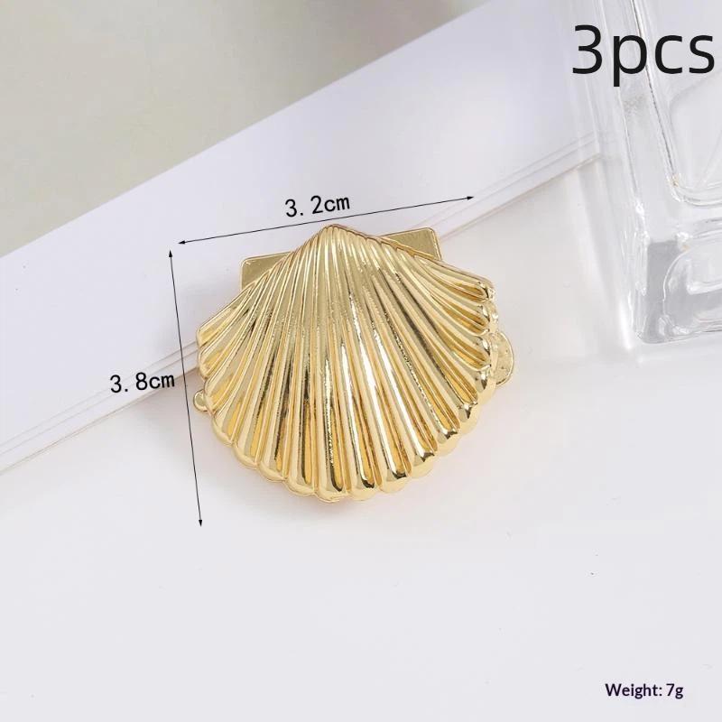 3Pcs/Set Fashion Europe America Golden Starfish Shell Duckbill Hair Clip For Women Elastic Girl Hair Accessories Headwear