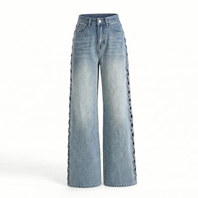 Loose Wide Leg Jeans For Women, Slimming Straight Leg Loose Floor Pants Women's Pants