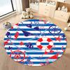 Free Shipping Nautical-Themed Round Carpet for Beach House Decor Round Carpet for Home Sofa Bedroom,gift