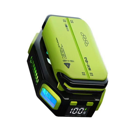 

Магнитный охладитель для телефона с аккумулятором, 7 уровней регулировки, цифровой дисплей, полупроводниковый вентилятор для охлаждения мобильного телефона, RGB-радиатор, радиатор зелёный