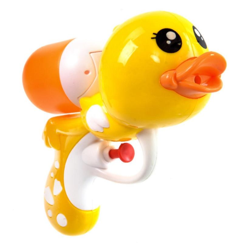 Summer Beach Water Gun Cute Yellow Duck Cartoon Water Blaster Outdoor Pool Water Fight Physics Science Education Gift for Adults