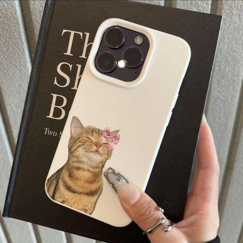 Cute Cartoon Cat Pattern Phone Case For iPhone 17 Air 16 15 14 13 12 11 Pro Max 15 14 Plus X XR XS Max Protection Soft Cover