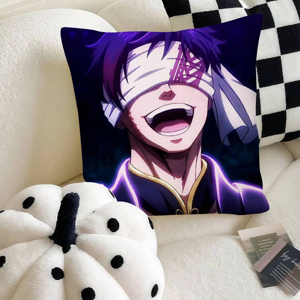 Cool Manhwa Figure Qin Shi Huang Buddha Pillow Case Fashion Square Pillowcase Bedroom Sofa Room Ins Decoration Leisure