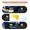 Yellow Front Fog Light Tint Vinyl Overlay Sticker For Toyota Prado LC120 2003-09