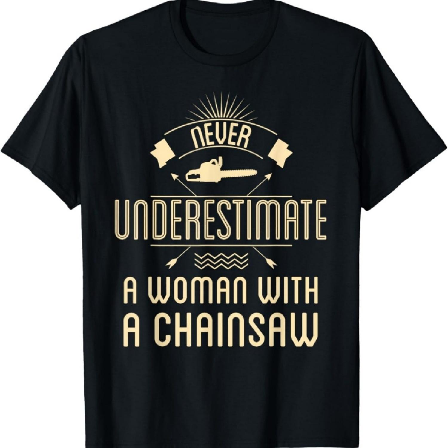 Female Arborist Women Chainsaw Girl Tree Trimmer Service T-Shirt XXXXXL чёрный