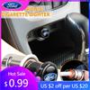 Car Sticker Car Cigarette Lighter Plug Socket 12V Component Adapter Windproof For Ford Ranger Focus Kuga Mustang MAX Transit Mon