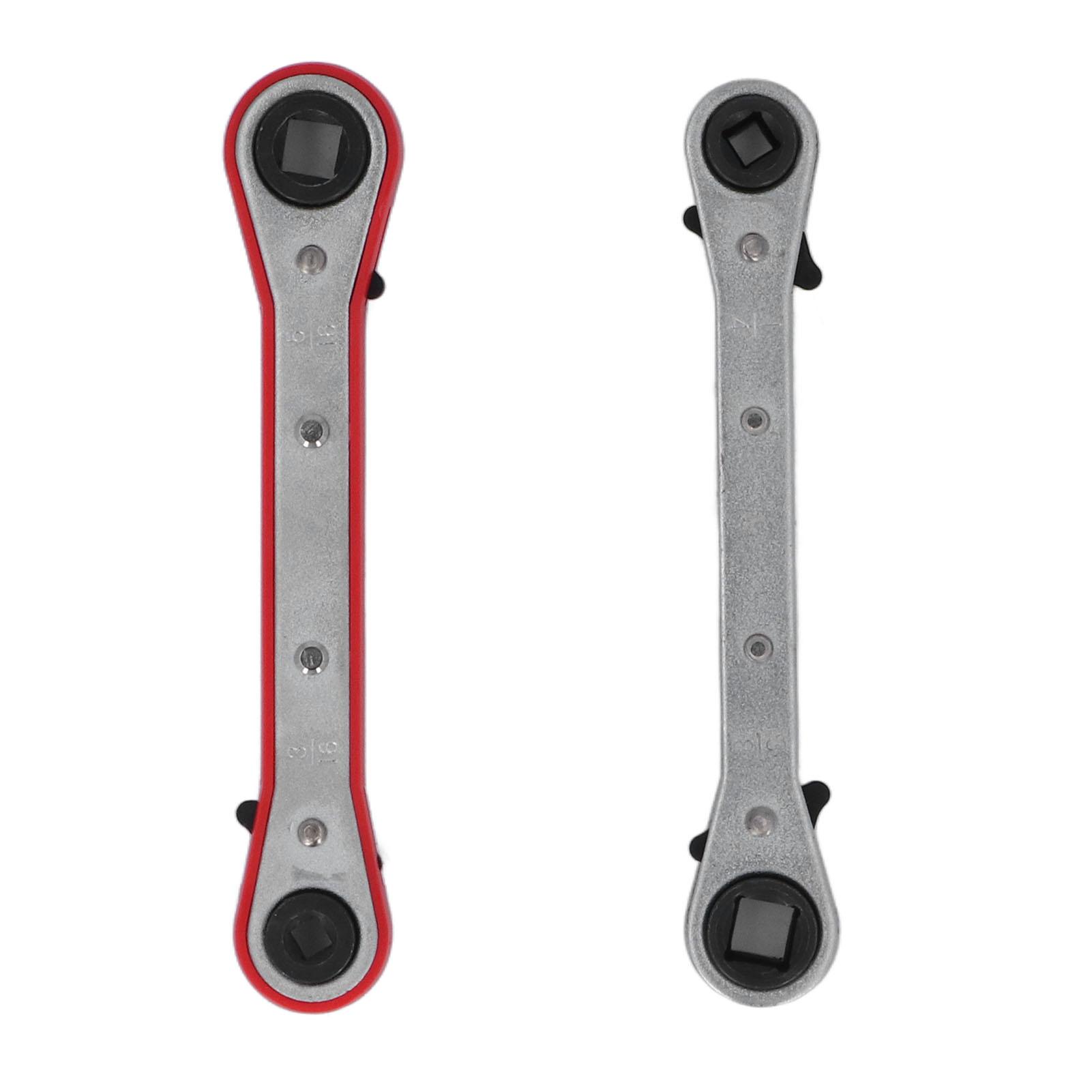 2Pcs Ratchet Wrench Double Ended  High Carbon Steel Tool Set Kit for Repair Double End Wrench Wrench Ratchet Wrench