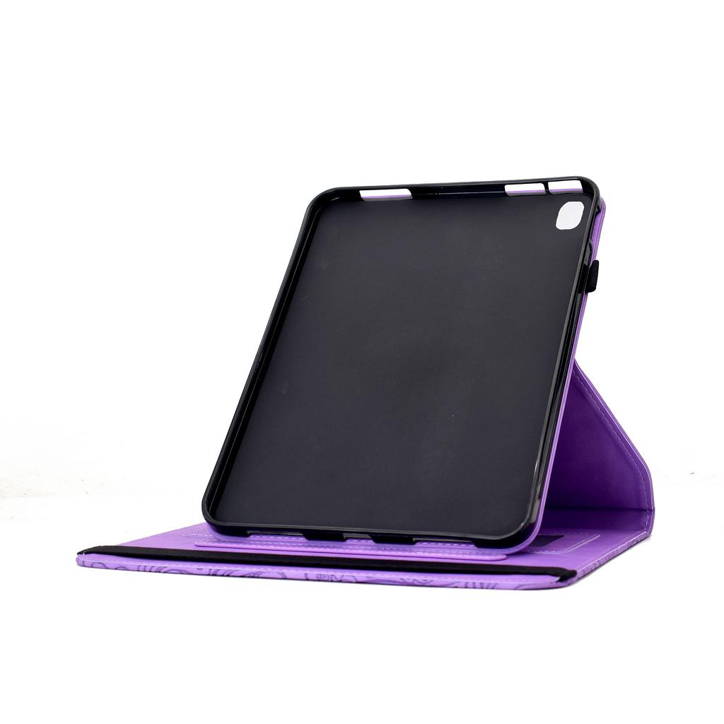 Leather Case for iPad 10.2 (2020)/(2019)/iPad Air 10.5 inch (2019)/Pro 10.5-inch (2017) Card Slots Rotary Stand Mandala Flower Tablet Cover
