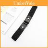 Elastic Leather Belt For Men Women With Snap Button And Adjustable Length For Casual Wear