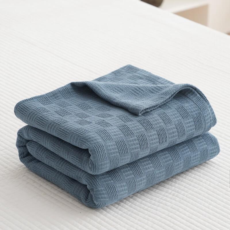 100% Cotton Lightweight Towel Blanket Office Nap Cooling Throw Air Conditioner Cover