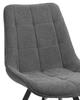Upholstered Swivel Chair ASTER Velvet Dark Gray