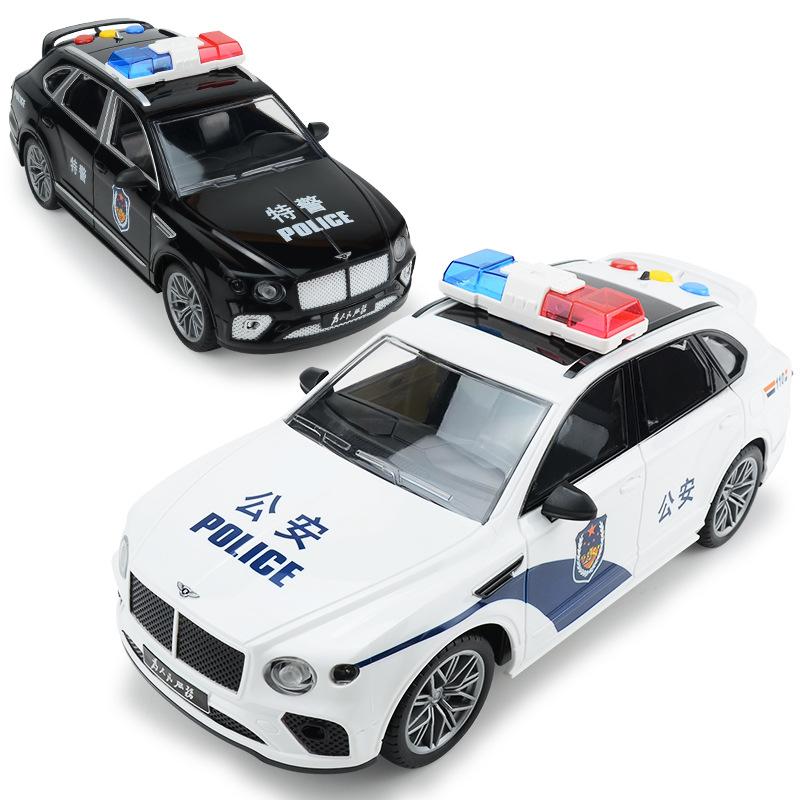 Children'S Educational Early Education, Lighting And Music, Inertial Police Car, Simulated Police Patrol Car Model, Toy Car