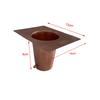 Replacement Rain Chain Gutter Adapter with Bolts Studs Easily Install Accessory for Outdoor Downspout Outlet Repair Parts