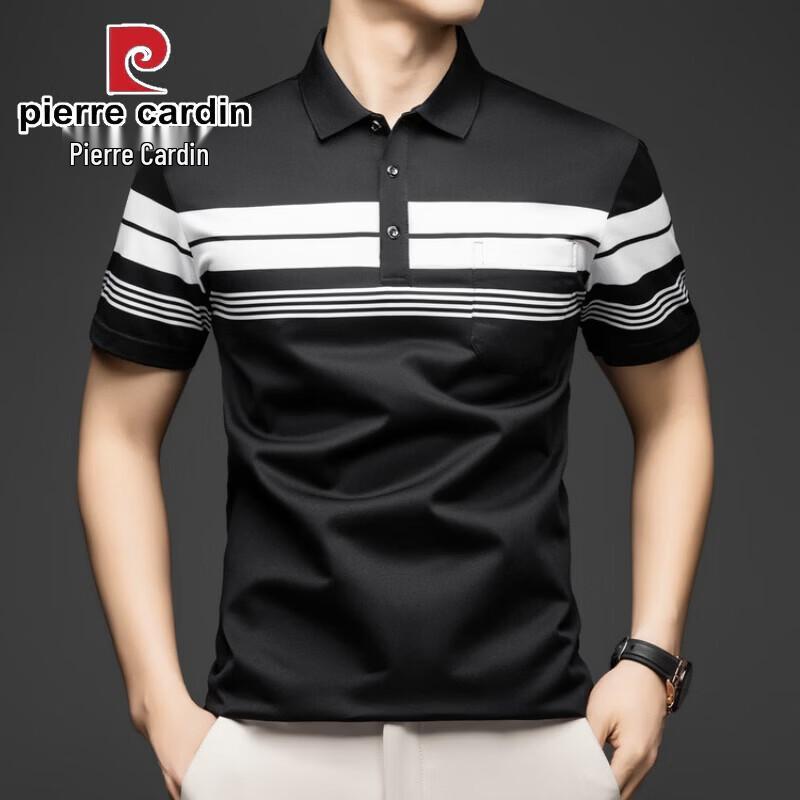 Pierre Cardin Men s 100% Cotton Striped Business Casual Polo Shirt M