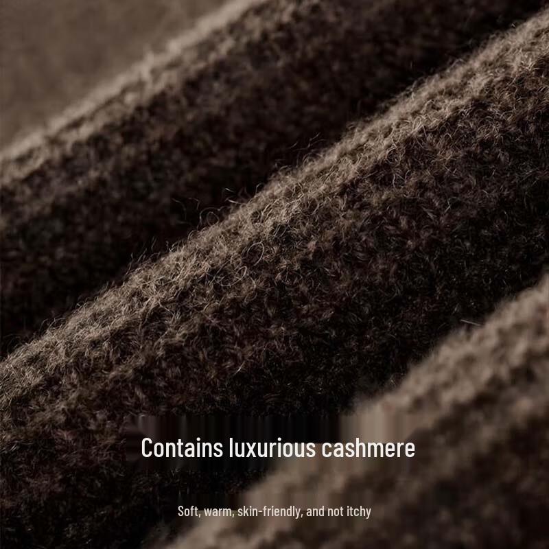 Septwolves Men's Casual Crew Neck Wool Sweater