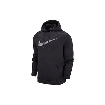Fleece Quick-Dry Printed Casual Standard Hoodie Men Hoodies Black DJ0294-010