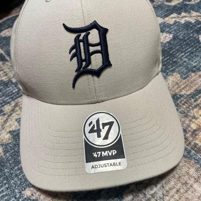 Used [47]Detroit Tigers MVP Cap White Navy MLB