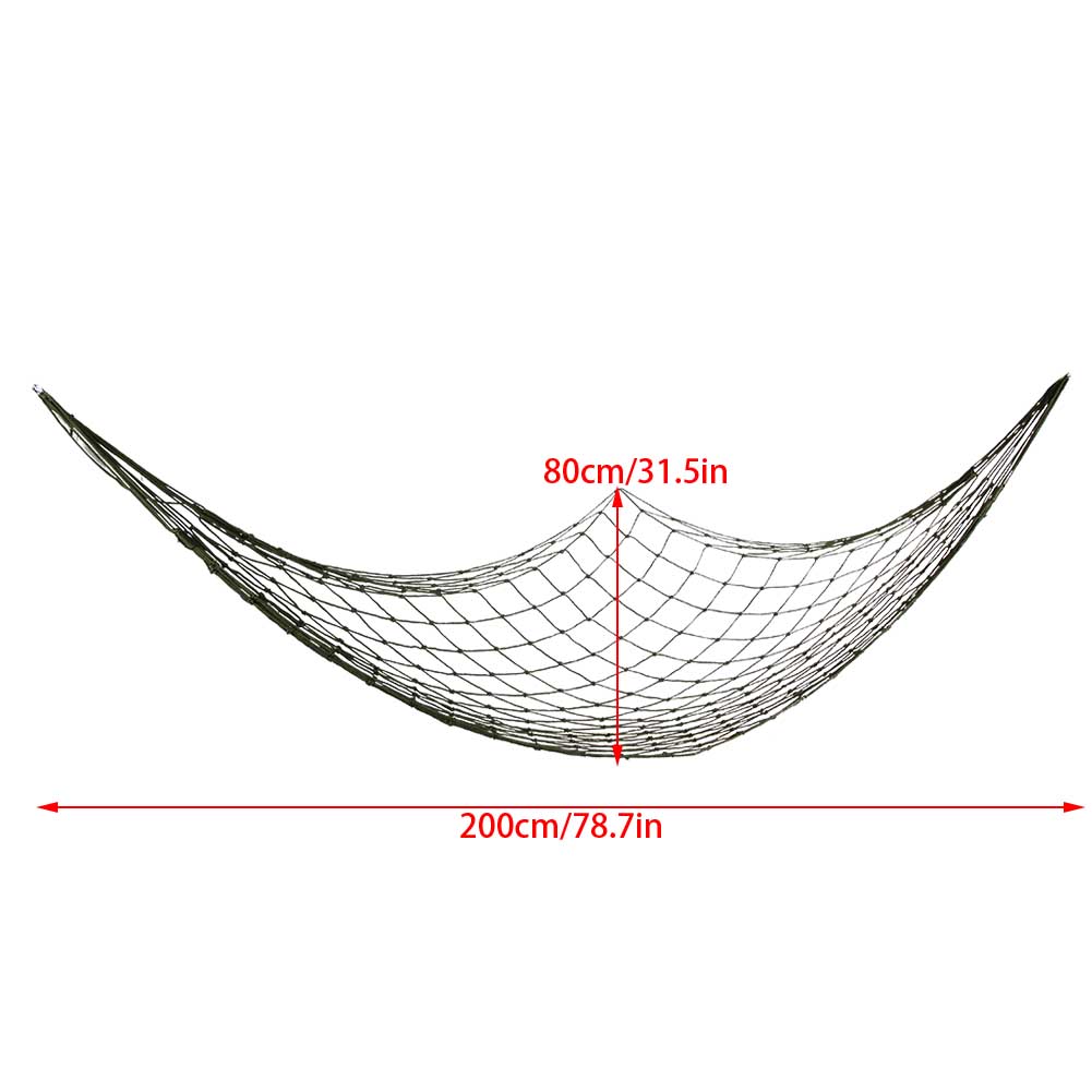 Thicken Ultra Strong High Bearing Weight Outdoor Nylon Mesh Hammock for Travelling