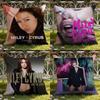 American Singer Miley Cyrus Cushion Cover Home & Car Dual-Scene Pillow Cover: Reversible for Premium Comfort