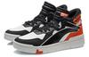 Li Ning Wave Superwave Mid Top Skateboard Shoes Men's Black Orange AGCQ179-2
