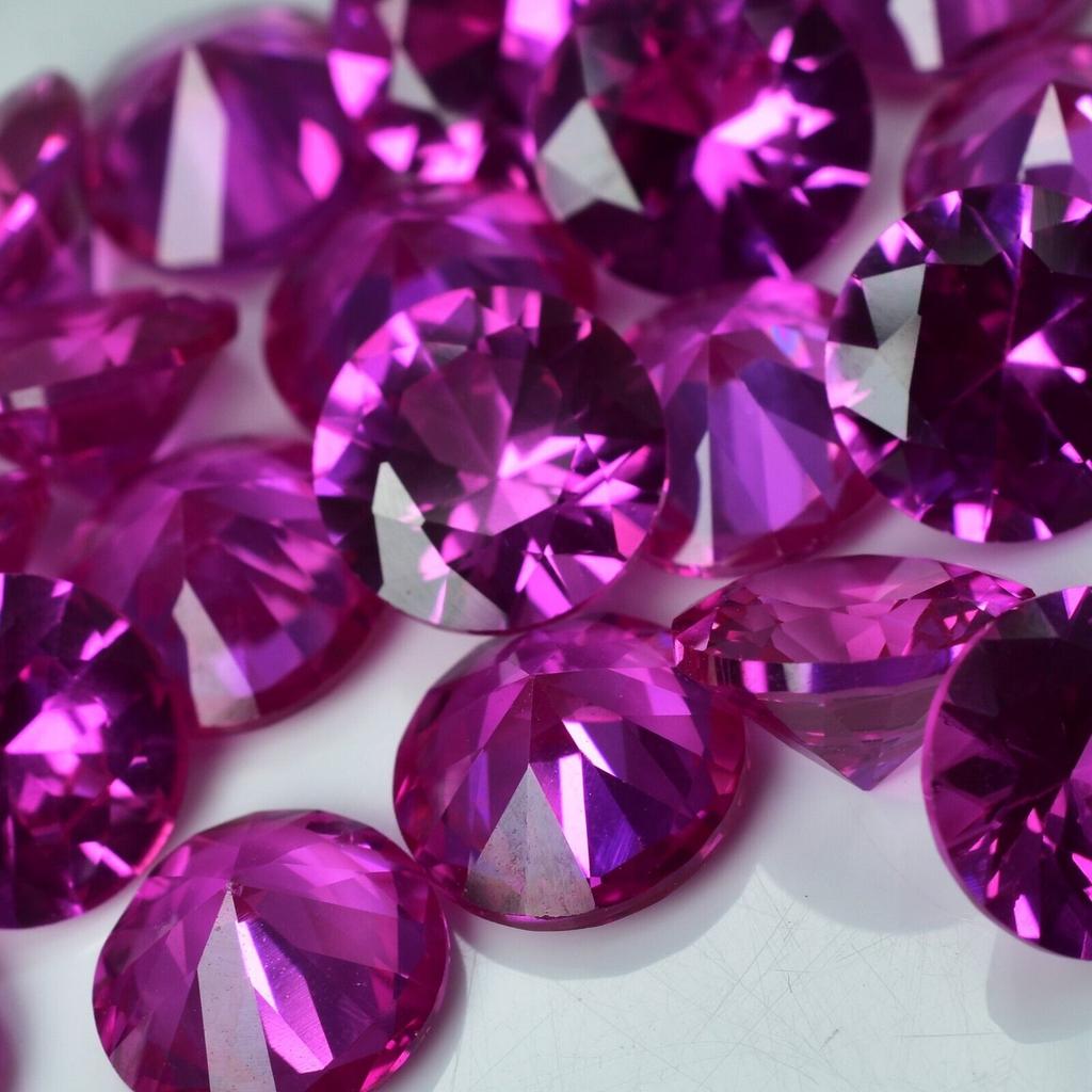 21 Pcs Natural Ruby Excellent Round Cut 0.65 Carat CERTIFIED Pink Loose Gemstone H-42-h