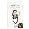 NITEIZE Slide Lock Swivel with Aluminum S-Biner 360° Carabiner, S-Shaped Lock, Rotating,