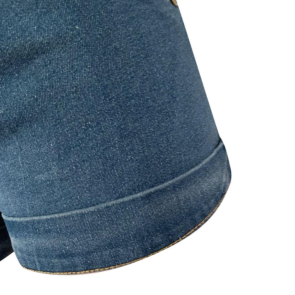 Damen Sommer Schnür Jeans Shorts Mode Farbe Hosen Shorts