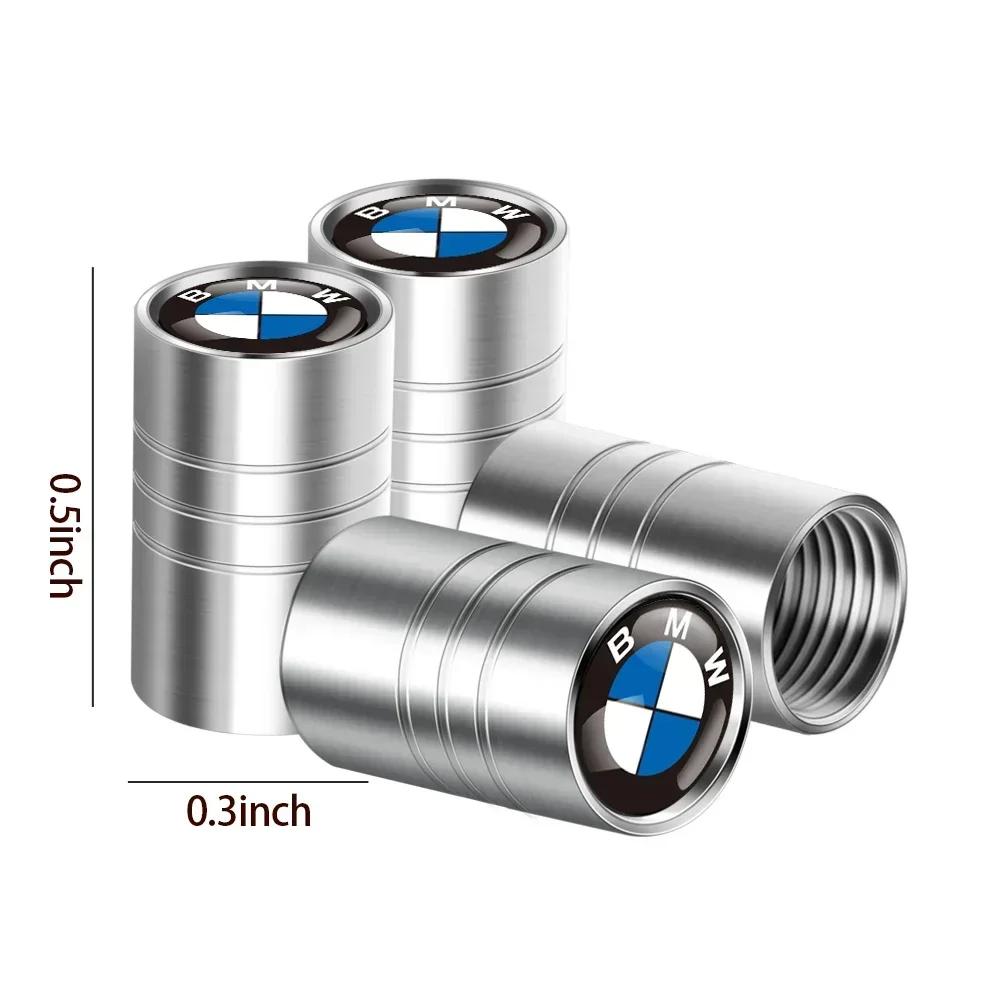 XLJBM1 For BMW 4Pcs Metal Wheel Tire Valve Caps Car Tyre Accessories For Bmw E49 E60 M M3 M5 F10 F30 F20 E28 E36 E39 E46 E91 Performan