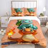 3pcs bedding set Pokemon Characters Includes 1 Comforter + 2 Pillowcases, Without Pillow Inserts, Soft Comfortable,a0910209