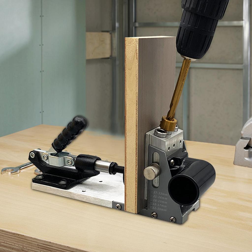 Angle Drill Guide Woodworking Hole Locator Precision Portable Punch Locator For Home Improvement Kitchen Cabinet Furniture