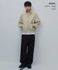 Musinsa Standard Oversized High-Neck Windbreaker Jacket [Light Beige]