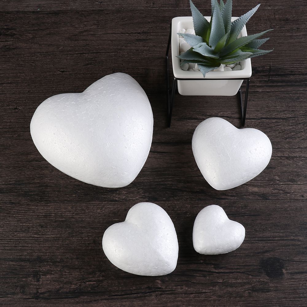 DIY Ball Toys Modelling Polystyrene Wedding Decor Party Decoration White Craft Balls Heart Foam Mould Styrofoam