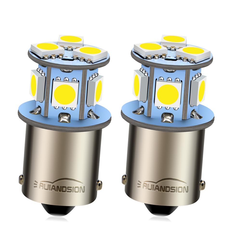 Ruiandsion 2 Pack 1156 P21W BA15S Turn Signal LED Bulb AC 6V-30V 6000K