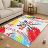 Baseball Rug for Bedroom,3'x5' Non-Slip Sports Rug for Game Room,Living Room or Baseball Decor Themes