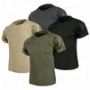 Men's Summer T Shirt Camping Hiking Trekking Fishing Training Running Gym Breathable Pullover Climbing Casual Cargo Shirts
