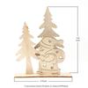 1Pc Wooden 3D DIY Assemble Craft Ornaments Decorations Christmas Reindeer Santa Claus,for Christmas Party Home Desk Decor
