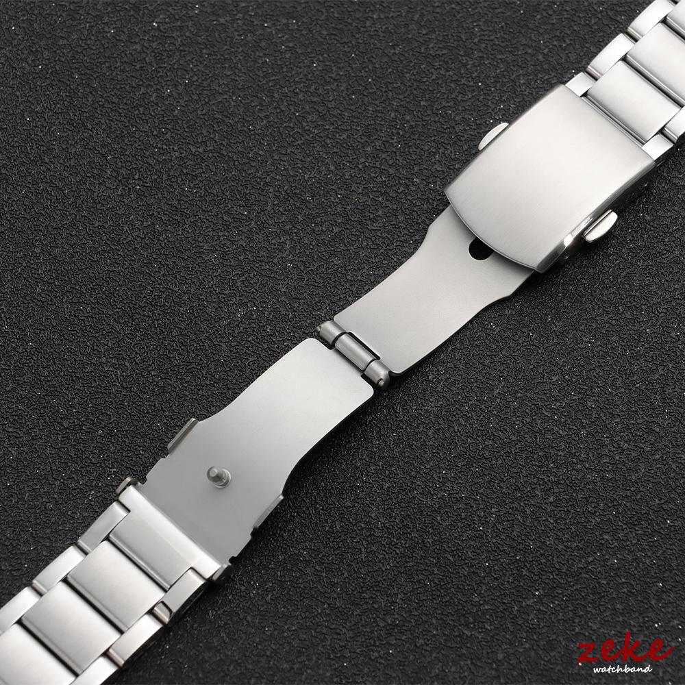 18mm 20mm 22mm 24mm Stal Nierdzewna Pasek do Zegarka Srebrny Złoty Czarny Metalowy Składany Zapięcie Uniwersalny Pasek Zakrzywiony Końiec Bransoletki do Zegarków