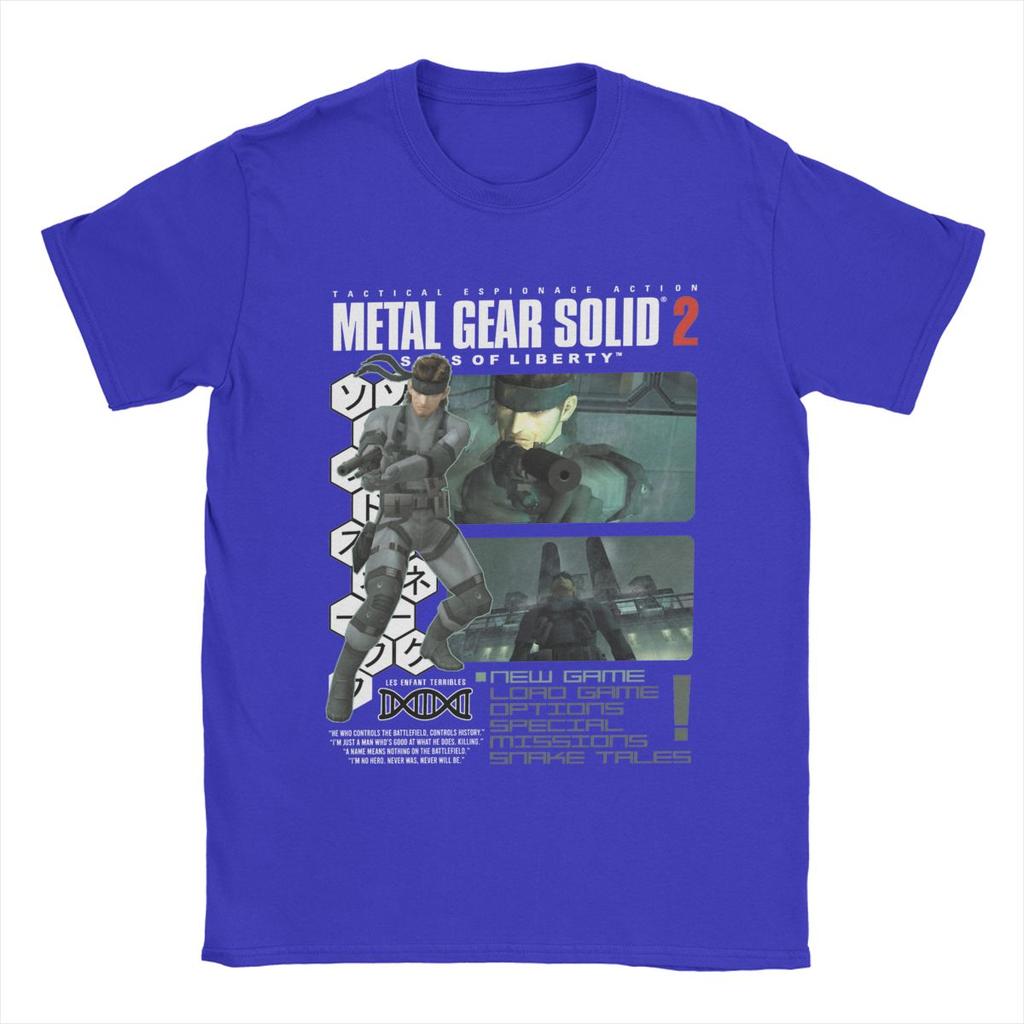 Solid Snake Metal Gear Solid 2 Men's T Shirt Fun Tees Short Sleeve O Neck T-Shirt 100% Cotton Birthday Present Clothes