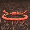 Tibetanisches Buddhistisches Glücksarmband Unisex Geflochtenes Rotes Fadenseil Verstellbar King Kong Knoten Armbänder für Damen Herren Armreifen Schmuck