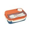 Four-compartment Student Lunch BoxWith Seasoning Box  Worker Microwave Heating Lunch Box Student Special Compartment Lunch Box