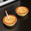 Cute Egg Tart Resin Ashtray Smoking Accessory Home Decor Desktop Ornament